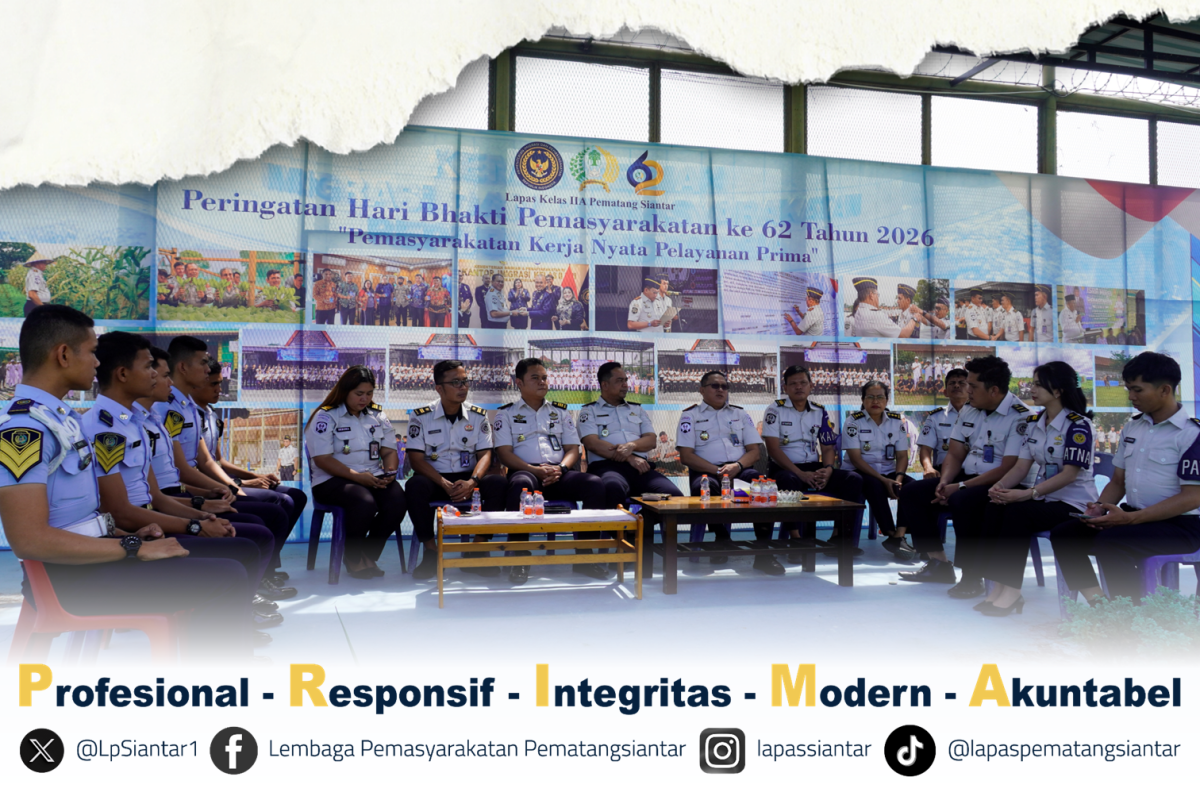 Kalapas Pematangsiantar Pimpin Rapat Bersama Pejabat Struktural Tindak Lanjuti Arahan Kakanwil Ditjenpas Sumut